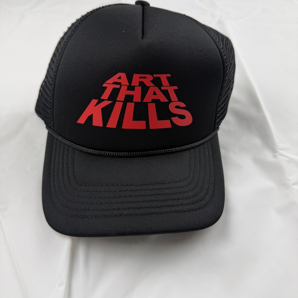 Gallery Dept Art That Kills Trucker Hat Black Red Snapback ATKS-9100 NEW